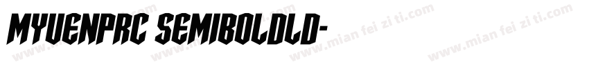 MYuenPRC SemiBoldld字体转换